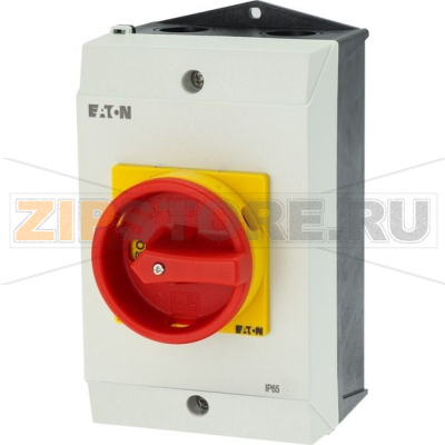 Переключатель вкл/выкл, P3, 63 A, монтаж на поверхность, 3-полюсн Eaton P3-63/I3/SVB/HI11 