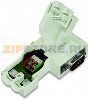 Разъем полевой шины PROFIBUS; с вилкой D-Sub; 9-пол.; светло-серые Wago 750-971