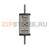 Предохранитель, 250 A, AC 500 В, 120 кА, NH1, gL/gG, IEC Eaton NH FUSE 250A 500V GL/GG SIZE 1