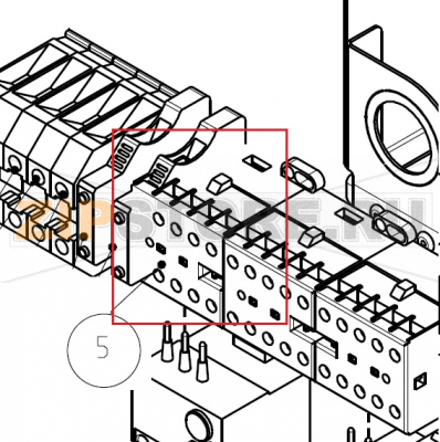 Minicontattore B6-30-01 Imesa ES 10                                Minicontattore B6-30-01 Imesa ES 10Запчасть на сборочном чертеже под номером: 5Название запчасти на итальянском языке: Minicontattore B6-30-01 Imesa ES 10