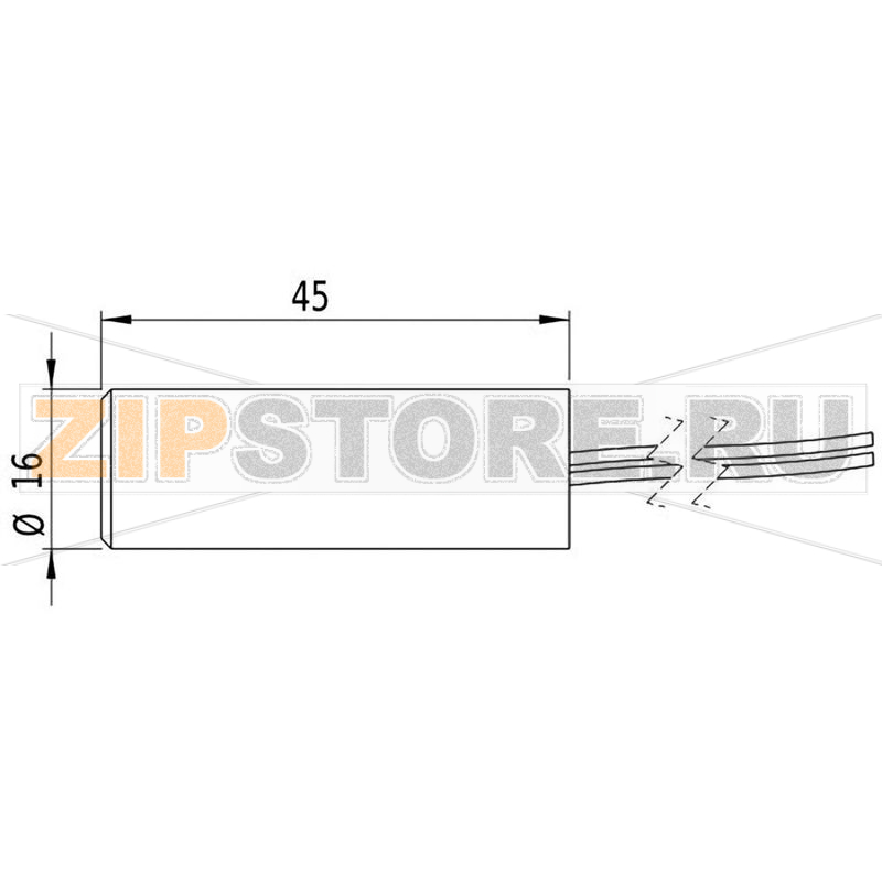 Модуль лазерный, красный, 2 МВт Picotronic CB635-2-3(16x45)-F1000 
