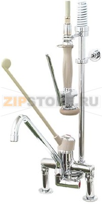 ОДНОРЫЧАЖНЫЙ СМЕСТИТЕЛЬ НА ДВА ОТВЕРСТИЯ 89605/3 