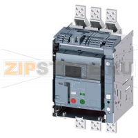 draw-out molded case circuit breaker with guide frame and PSS frame 1600; with RTC and 4AUX trip alarm switch S24; Icu "C" Icu=110kA @ 415V, 3-pole ETU660, LSIG, In=1250A display, meas., comm. function Ir=500...1250A Isd=0.6...10xIn, Ii=1.5...15xIn N cond