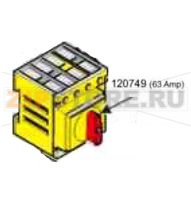 Main switch 63A 4P Comenda AC2 Main switch 63A 4P Comenda AC2Запчасть на деталировке под номером: 120749Название запчасти Comenda на английском языке: Main switch 63A 4P Comenda AC2