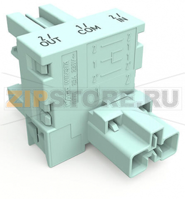 Распределитель для запросов состояния; 2-конт./3-конт.; Код. B; 1 вход; 2 вывода; 3-конт. выход для запросов состояния; светло-бирюзовые Wago 770-974/076-000 Protected against mismating and maintenance-freeAdditional variable coding is possible.Components can be clearly printed on and color-coded to meet custom requirements....
