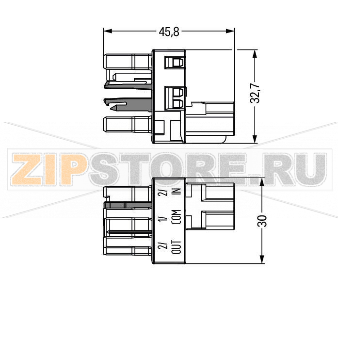 Распределитель для запросов состояния; 2-конт./3-конт.; Код. B; 1 вход; 2 вывода; 3-конт. выход для запросов состояния; светло-бирюзовые Wago 770-974/076-000 Protected against mismating and maintenance-freeAdditional variable coding is possible.Components can be clearly printed on and color-coded to meet custom requirements....
