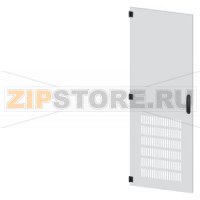 SIVACON, door, left, ventilated, IP20, H: 1800 mm, W: 600 mm, RAL 7035, Protection class 1 Siemens 8MF1860-2UT15-1BA2