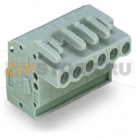 MCS MIDI Classic 1-проводниковая розетка; угловые; 2,5 мм; Шаг контактов 5 мм; 18-пол.; 2,50 mm; серые Wago 232-118/026-000
