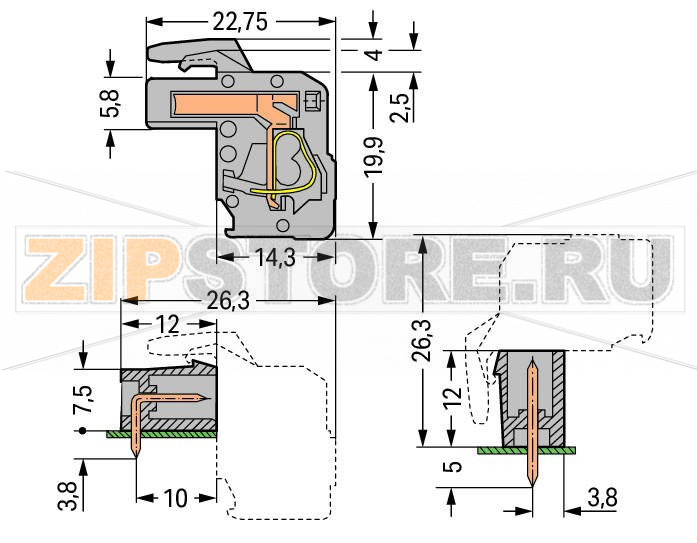 MCS MIDI Classic 1-проводниковая розетка; угловые; 2,5 мм; Шаг контактов 5 мм; 18-пол.; 2,50 mm; серые Wago 232-118/026-000 Универсальное соединение для всех типов проводниковПростая предварительная сборка и монтаж на устройстве посредством горизонтального и вертикального монтажа CAGE CLAMP®Встроенные тестовые портыВозможны варианты кодировки...