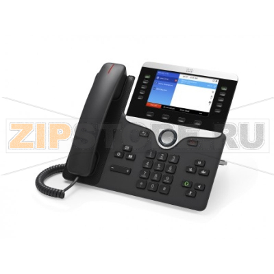 IP-телефон 48 В/DC, 2xGE, 5xSIP, 5 LCD, 800x480 пкс Cisco CP-8851-R-K9= 