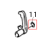 E-ring, ID 3*OD 7*T0.6 mm, MOQ 50 pcs TSC TTP-244 Pro