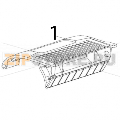 Media cover assembly TSC TDM-30 Media cover assembly TSC TDM-30Запчасть на деталировке под номером: 1