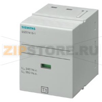 МОДУЛЬ ТИП 1 L-N REQUIREMENT КАТЕГОРИЯ B, UC 350V 1ПОЛ. F. РАЗРЯДНИК МОЛНИЕЗАЩИТЫ 5SD741. Siemens 5SD7418-1
