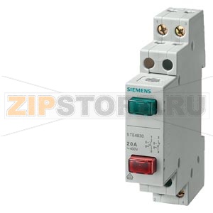 ВЫКЛЮЧАТЕЛЬ КНОПОЧНЫЙ 20А 1NC/1NO+1NC/NO 2КНОПКИ КРАСНАЯ И ЗЕЛЕНАЯ Siemens 5TE4831 