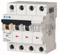 Выключатель автоматический 40А, кривая откл. B, 3+N полюса, откл. способ. 25 кА Eaton FAZT-B40/3N