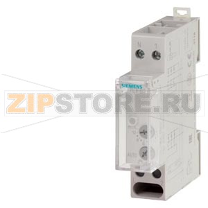 Лестничный таймер 230V, 1 НО контакт 16A 250V 50Hz, электронный,диапазон настроек 0,5...10 мин., для 3- или 4-проводн.цепь, обнуляемый, макс.ток ламп 25mA,1мод. Siemens 7LF6310 