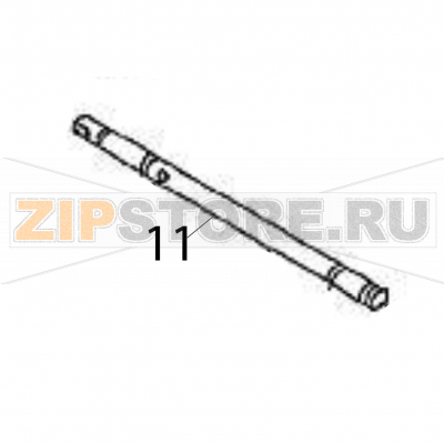 Rewind core shaft Sato HR212 TT Rewind core shaft Sato HR212 TTЗапчасть на деталировке под номером: 11Название запчасти на английском языке: Rewind core shaft Sato HR212 TT.