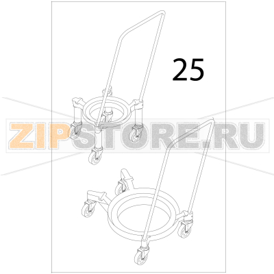 Bowltruck Bear Varimixer AR80 VL-1S Bowltruck Bear Varimixer AR80 VL-1SЗапчасть на деталировке под номером: 25
