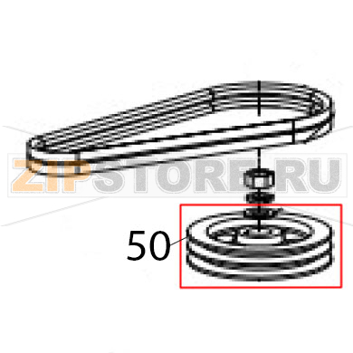 Belt wheel Hurakan HKN-30SN2V Belt wheel Hurakan HKN-30SN2VЗапчасть на деталировке под номером: 50
