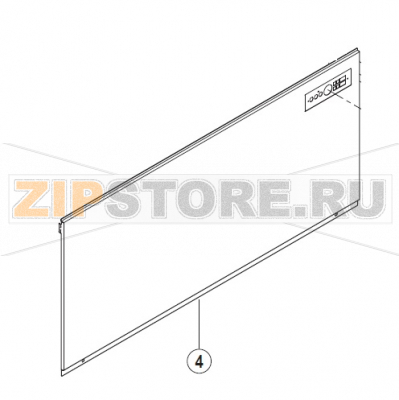 Front panel Hobart UXT-10A                                         Front panel Hobart UXT-10AЗапчасть на сборочном чертеже под номером: 4Название запчасти на немецком языке языке:&nbsp;Front panel Hobart UXT-10A
