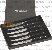 НАБОР ИЗ 6 РЕБЕРНЫХ ЗУБЧАТЫХ НОЖЕЙ ДЛЯ СТЕЙКА