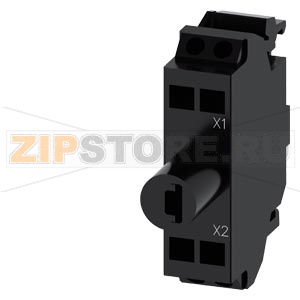 Светодиодный модуль со встроенным светодиодом 24 В AC/DC, цвет: белый, подключение на пружинных клеммах, для монтажа на полу, Z = минимальный заказ 1 или кратное количество Siemens 3SU1401-2BB60-3AA0-Z&amp;nbsp;X01 