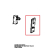 Door mechanic microswitch support plate Unox XVC 105E