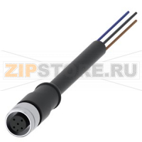 Соединительный кабель с гнездовым контактом M12, 5-полюсным, свободный конец кабеля, длина 5 м Для подключения позиционного выключателя 3SE51/52, смонтировано со штекером M12, 5-полюсн. Siemens 3SX5601-3SB55