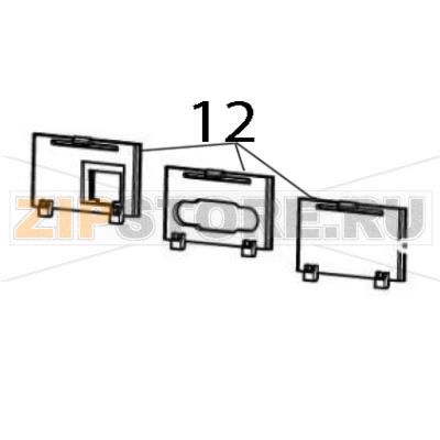 Rear bezels and WiFi bezel for standard models: serial, ethernet, no options, WiFi (1 of each) Zebra ZD411 Thermal Transfer Rear bezels and WiFi bezel for standard models: serial, ethernet, no options, WiFi (1 of each) Zebra ZD411 Thermal TransferЗапчасть на деталировке под номером: 12