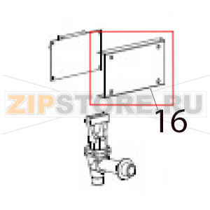 Cover of the display board Hurakan HKN-HVZ22 Cover of the display board Hurakan HKN-HVZ22Запчасть на деталировке под номером: 16