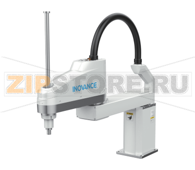 Робот, нагрузка: 20 кг, радиус действия: 800 мм, ход по вертикали: 420 мм, кабель: 5 м, повторяемость: ±0.04 мм, время цикла: 0.36 с Inovance IR-S20-80Z42S5-INT 