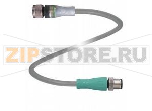 Кабель датчика-исполнительного устройства Connection cable V1-G-A2-BK1,5M-PUR-U-V1-G Pepperl+Fuchs Описание оборудованияConnecting cable, M12 to M12, LED