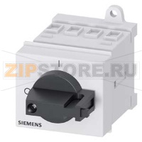 ГЛАВНЫЙ/АВАРИЙНЫЙ ВЫКЛЮЧАТЕЛЬ 3 ПОЛЮСА IU=16, P/AC-23A ПРИ 400V=7,5KW НИЖНЕГО КРЕПЛЕНИЯ НА МОНТ. РЕЙКУ ИЛИ КРЕПЛЕНИЕ ДВУМЯ ОТВЕРСТИЯМИ ЧЕРНАЯ РУКОЯТКА Siemens 3LD2030-0TK11