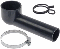 Right angle drain pipe for steam generat