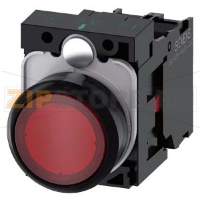 КНОПКА С ПОДСВЕТКОЙ, 22MM, КРУГЛАЯ, ПЛАСТИК, КРАСНАЯ, ПЛОСКАЯ КНОПКА, КОНТАКТЫ МГНОВЕННОГО ДЕЙСТВИЯ, С ДЕРЖАТЕЛЕМ, 1NC, МОДУЛЬ ПОДСВЕТКИ С ИНТЕГРИРОВАННЫМ СВЕТОДИОДОМ 24V AC/DC, ВИНТОВЫЕ КЛЕММЫ, С ГРАВИРОВКОЙ ЛАЗЕРОМ, LOWER CASE Siemens 3SU1102-0AB20-1CA0