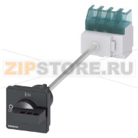 ГЛАВНЫЙ ВЫКЛЮЧАТЕЛЬ 3-ПОЛЮСНЫЙ IU=25, P/AC-23A AT 400V=9,5KW WITH DEFEATABLE DOOR COUPLING ROT. MECHANISM BASE MOUNTING TOP-HAT RAIL/TWO HOLE MOUNTING ROTARY MECHANISM BLACK Siemens 3LD2217-1TL11