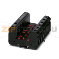 Базовый элемент для комбинированных разрядников типов 1 и 2 серии FLASHTRAB compact. Исполнение для 3-фазных цепей питания с PEN-проводником. Phoenix Contact FLT-CP-3C-BE