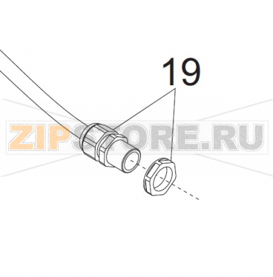 Passacavo Mod.PG11 Sirman Sirio 2 UL Passacavo Mod.PG11 Sirman Sirio 2 ULЗапчасть на деталировке под номером: 19Название запчасти на итальянском языке: Passacavo Mod.PG11 Sirman Sirio 2 UL