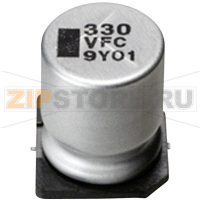 Конденсатор электролитический SMD 6.8 мкФ, 25 V, 20 %, (ØxH) 4x5.4 мм, 1 шт Panasonic EEEFC1E6R8R