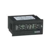 Счетчик времени цифровой 45x22 мм Bauser 3800/008.2.1.0.1.2-001