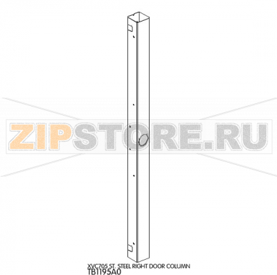 St. Steel right door column Unox XVC 715G St. Steel right door column Unox XVC 715GЗапчасть на деталировке под номером: 10Название запчасти на английском языке: St. Steel right door column Unox XVC 715G