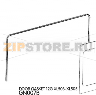 Door gasket 12G Unox XL 505 Door gasket 12G Unox XL 505Запчасть на деталировке под номером: 28Название запчасти на английском языке: Door gasket 12G Unox XL 505