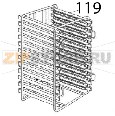 Trolley Angelo Po FC241G Trolley Angelo Po FC241GЗапчасть на деталировке под номером: 119