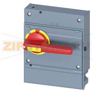 FRONT MOUNTED ROTARY OPERATOR EMERGENCY-OFF WITH DOOR INTERLOCKING IEC IP30/40 ACCESSORY FOR 3VA15/25 1000 Siemens 3VA9687-0EK25 