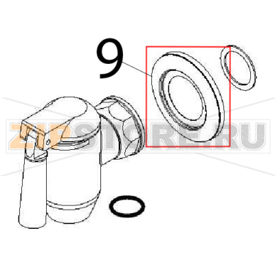 Cover ring Angelo Po 191PI2V Cover ring Angelo Po 191PI2VЗапчасть на деталировке под номером: 9