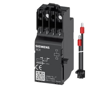 residual current release (RCR) accessory for: side mounted residual current device RCD310 or RCD510 Siemens 3VA9988-0BR10 