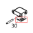 Damper spring Toshiba TEC B-SX4T-GS20-QM-R