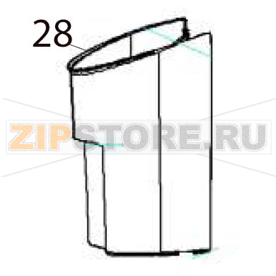 Slag bucket Hurakan HKN-CFV60 Slag bucket Hurakan HKN-CFV60Запчасть на деталировке под номером: 28