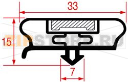 GUARNIZIONE AD INCASTRO 580x430 mm 