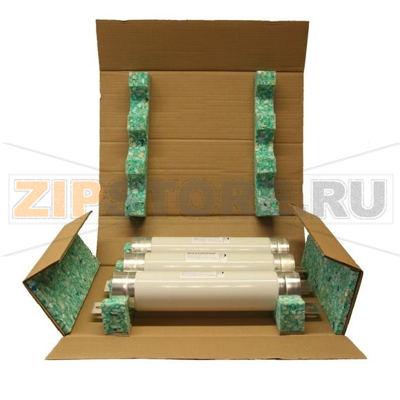 Предохранитель воздушный, 100 A, AC 12 kV, 40 кА, 3", 76x461 мм, BS, с наклейкой Eaton 12KV 100AM 